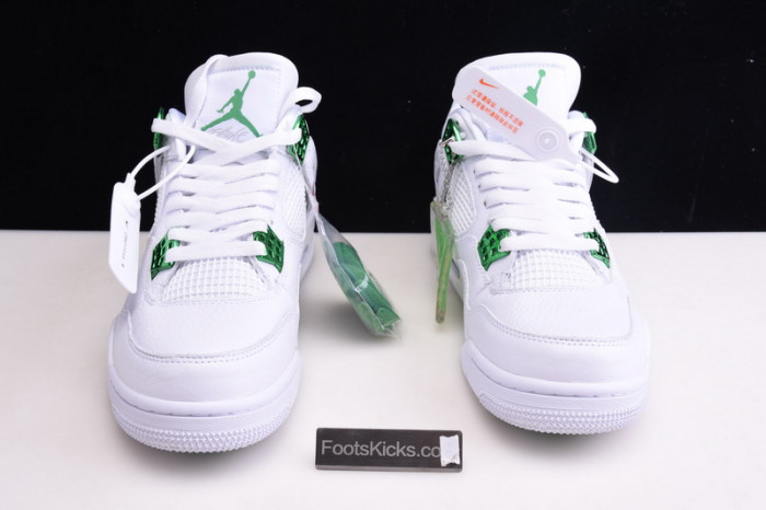 air jordan 4 retro “pure money” white green ct8527-113