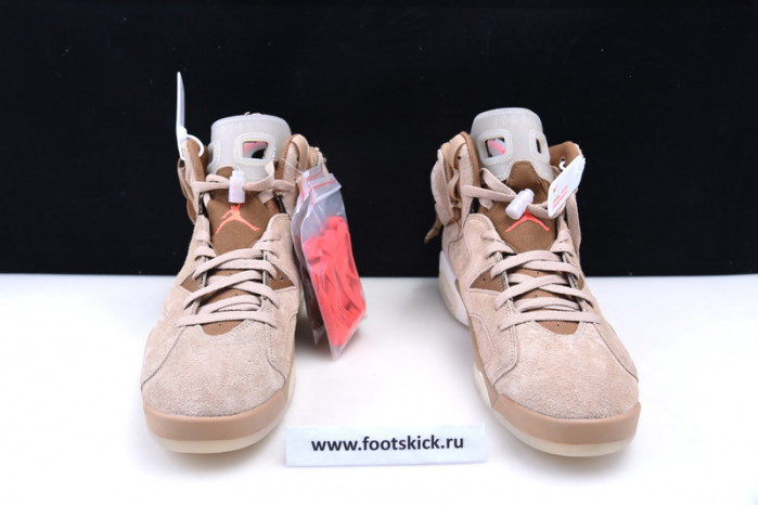 travis scott x air jordan 6 “british khaki ” dh0690-200