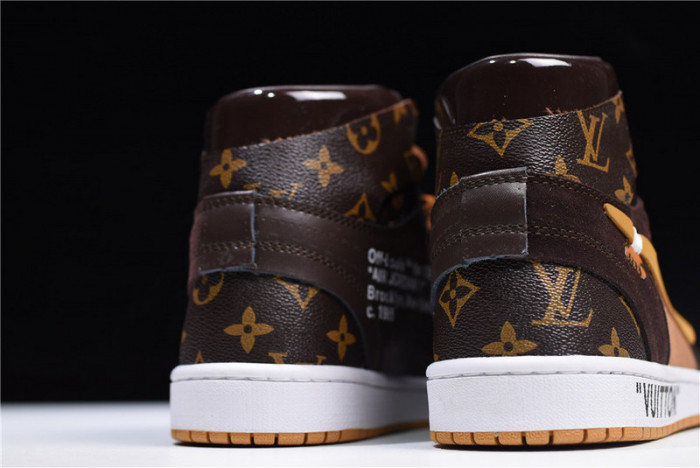 l0vis Vvtt0n x ofw x air jordan 1 customs mens aq0818-202