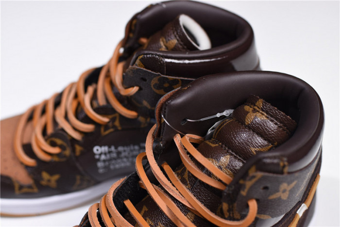 l0vis Vvtt0n x ofw x air jordan 1 customs mens aq0818-202