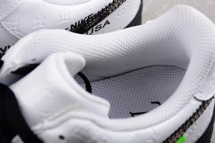 nike low air force 1 x white black