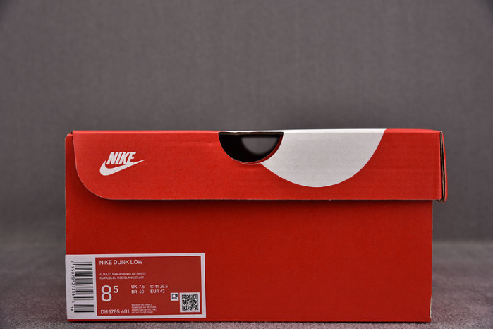 nike dunk low clear blue dh9765-401