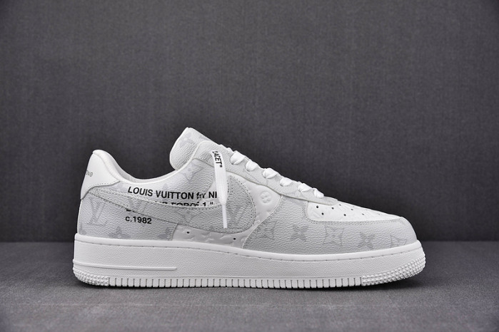 nike low air force 1 x grey white