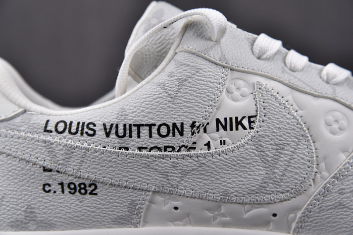 nike low air force 1 x grey white