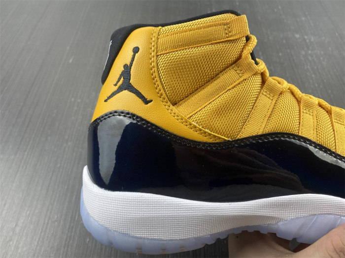 air jordan 11 retro black yellow ct8012-118