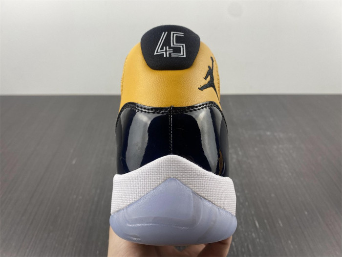air jordan 11 retro black yellow ct8012-118