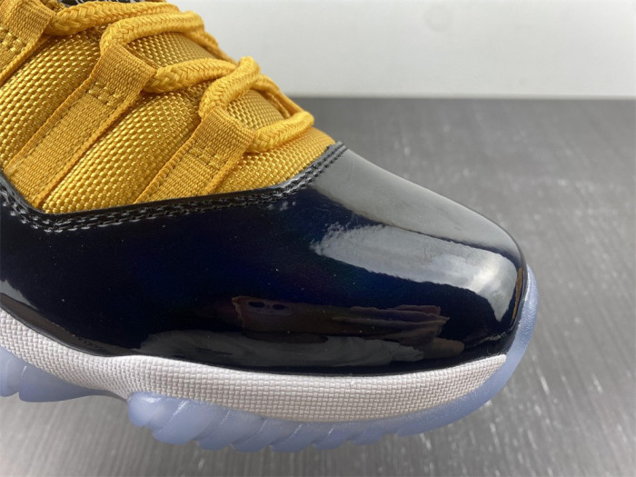 air jordan 11 retro black yellow ct8012-118