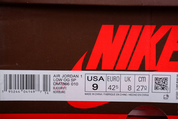 air jordan 1 travis scott x air jordan 1 low og dm7866-010