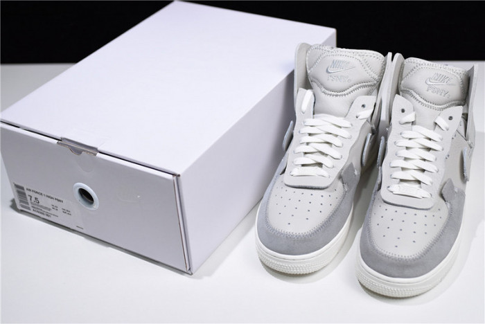 air force 1 high psny silver grey ao9292-001