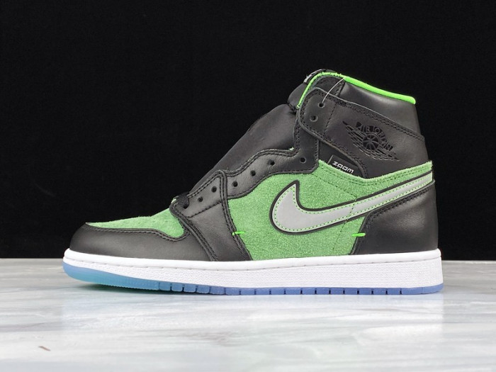 air jordan 1 high zoom “rage green” ck6637- 002