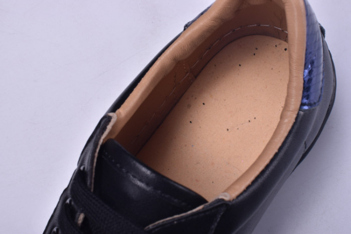 g*u*i ace embroidered low-top sneaker black with bee mens 431942-a38g0