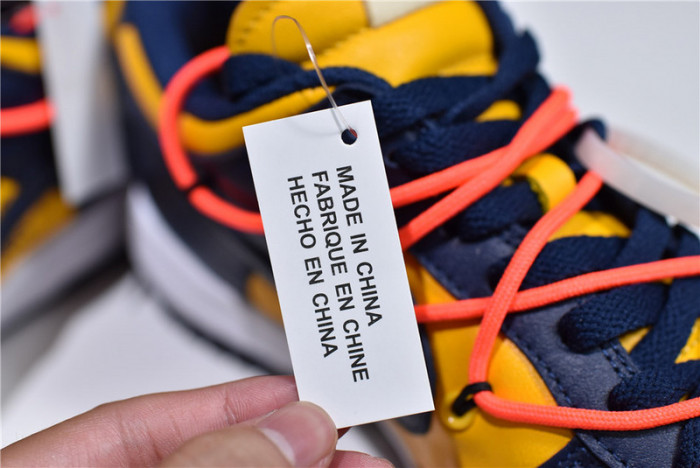 nike dunk low ofw michigan ct0856-700