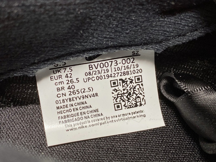 sacai nike ldv waffle black nylon bv0073-002