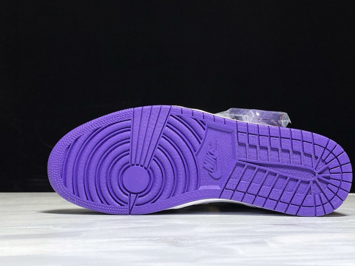 air jordan 1 aj1 court purple white 555088-500