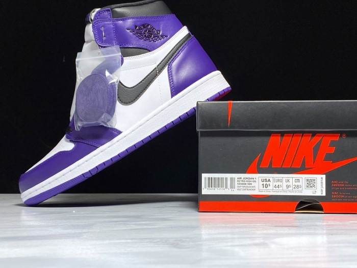 air jordan 1 aj1 court purple white 555088-500