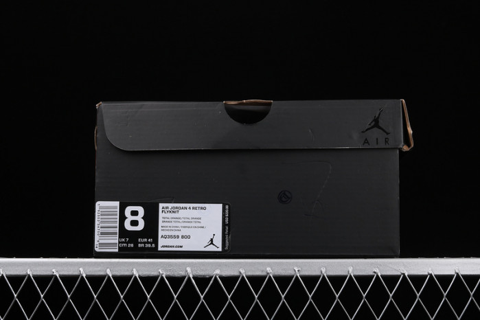 air jordan 4 flyknit orange aq3559-800