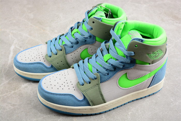 air jordan 1 zoom cmft 2 "neon green" dv1305-433