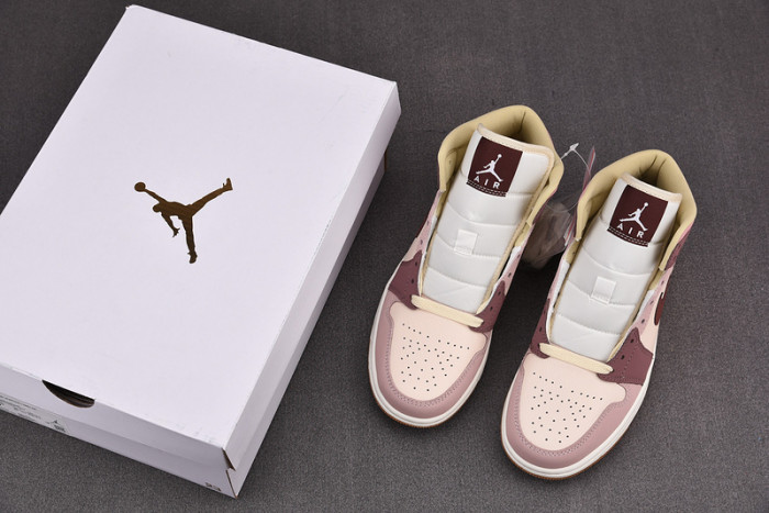 air jordan 1 mid se dark pony smoky mauve do7440-821