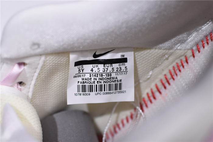 nike air force one 1 low sail artic pink satin gs womens 314219-130