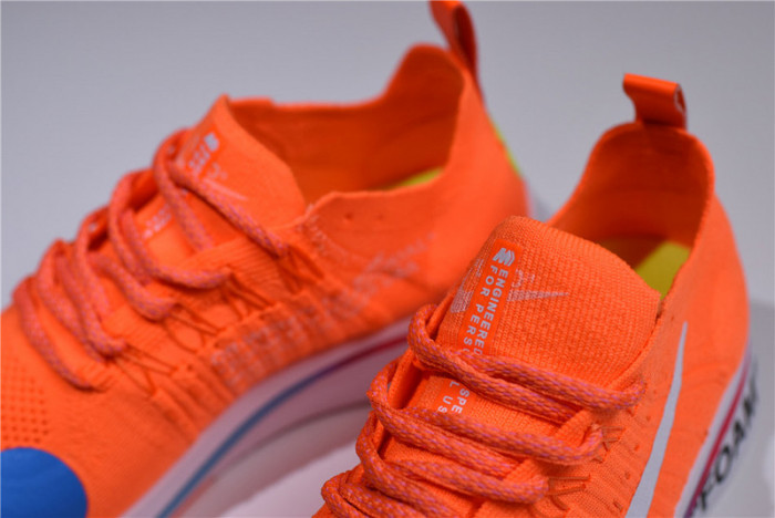 nike x ofw zoom fly mercurial flyknit total orange ao2115-800