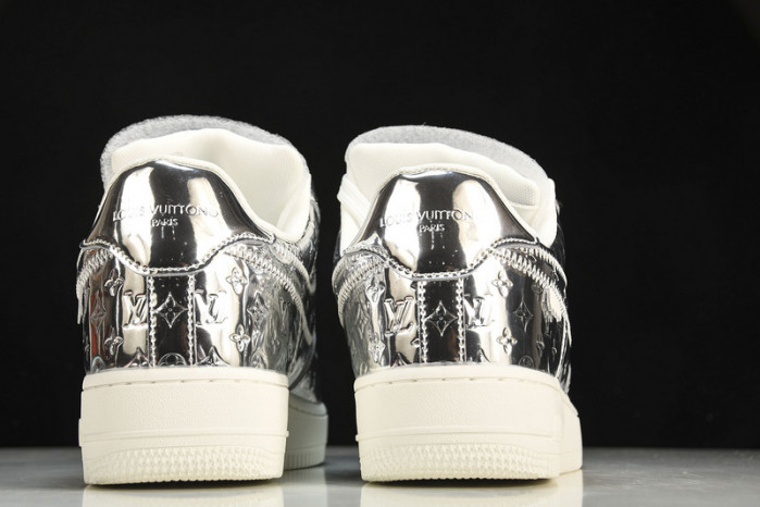 nike low air force 1 x silver