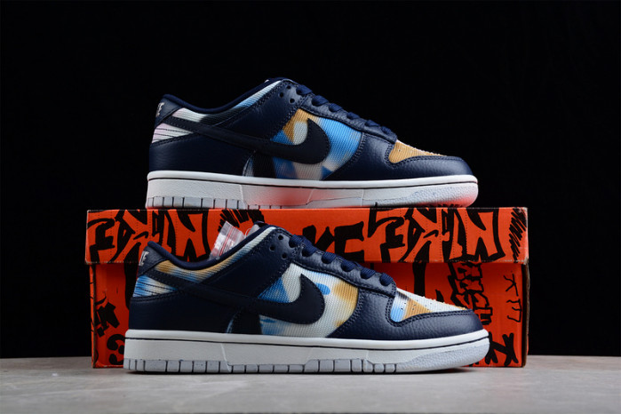 nike dunk low graffiti navy dm0108-400