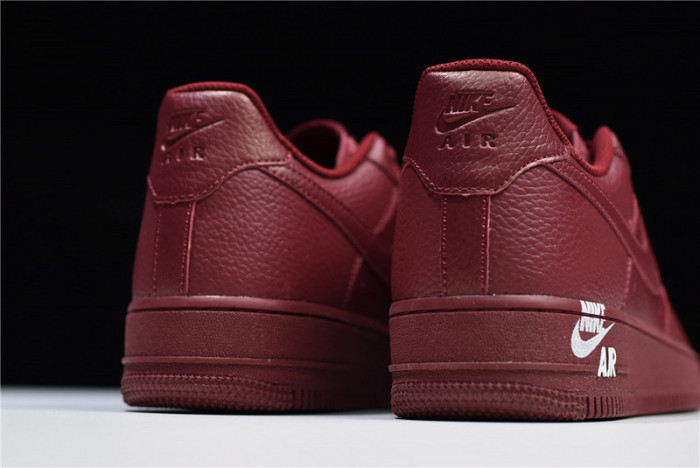 nike air force 1 low 07 lthr sail team red aj7280-600
