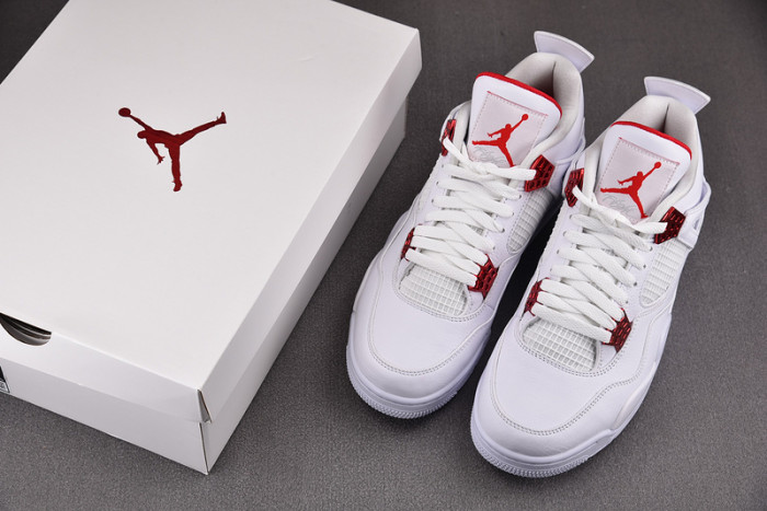 air jordan 4 retro “pure money” red metallic ct8527-112