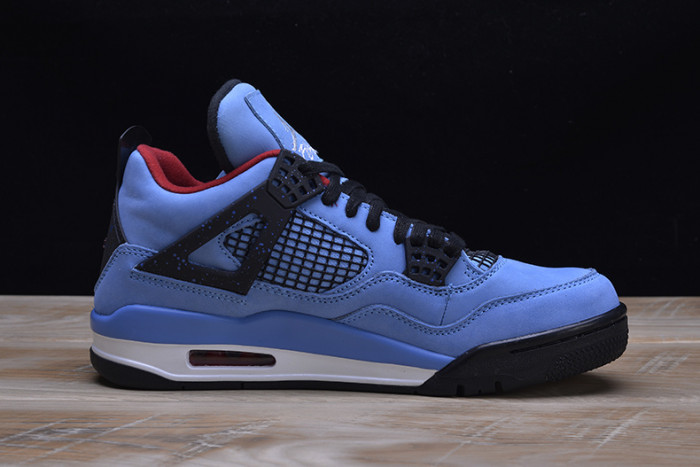 travis scott x air jordan 4 “houston oilers” university blue 308497-406