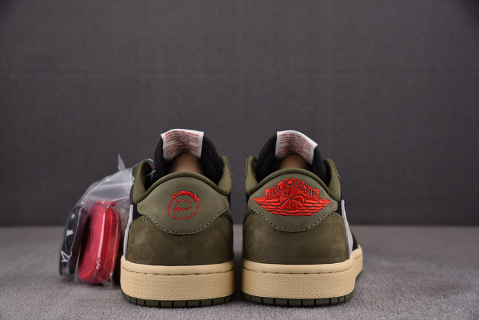 travis scott x air jordan 1 low og “black olive” dm7866-002