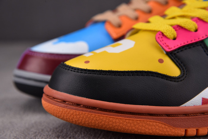 nike dunk low "what the S*per mario" custom dh0952-101