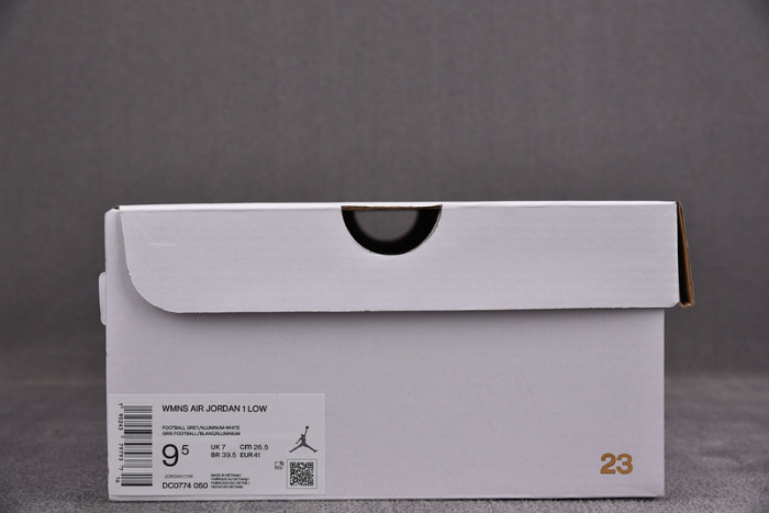 air jordan 1 low grey aluminum dc0774-050