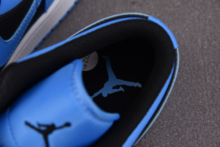 air jordan 1 low black university blue 553558-041
