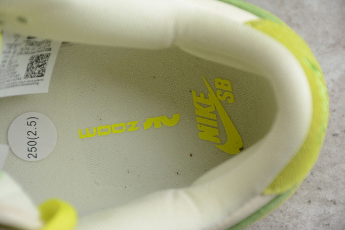 nike sb dunk low green apple dm0807-300