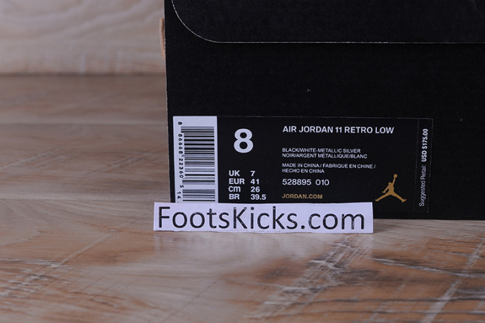 air jordan 11 retro low bg "baron" 528895-010