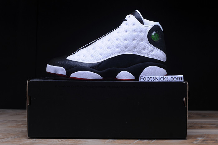 air jordan 13 retro "he got game" white/ black-true red 309259-104